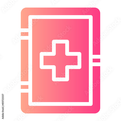 medicine chest gradient icon