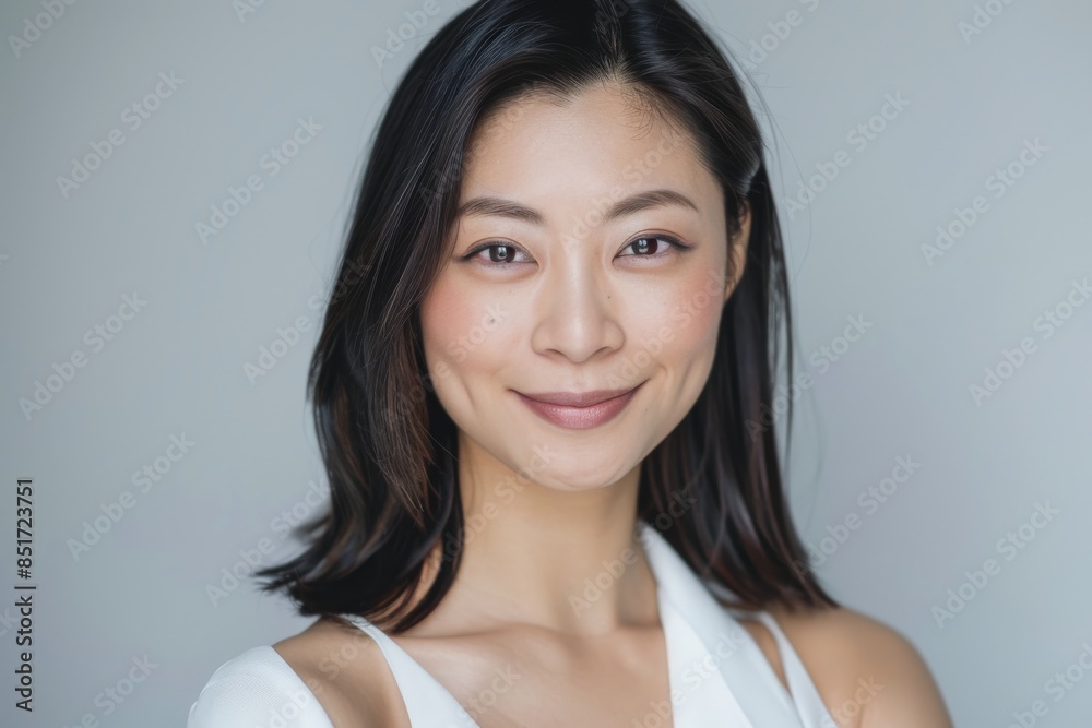 Beautiful young asian woman with clean fresh skin on white background, Face care, Facial treatment, Cosmetology, beauty and spa, Asian women portrait. Beautiful young asian woman with clean fresh skin on white background, Face care, Facial treatment, Cosmetology, beauty and spa, Asian women portrait.