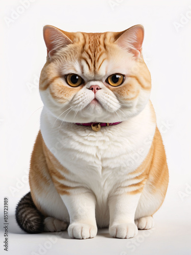 Portrait of a Grumpy-Looking Cat