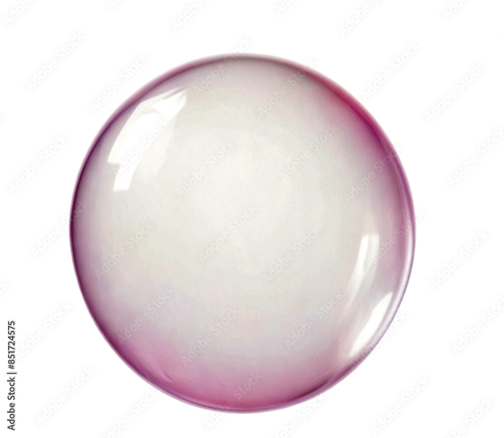 Floated Soap Bubble, isolated on white background Floated Soap Bubble, isolated on white background
