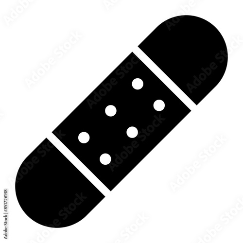 band aid glyph icon
