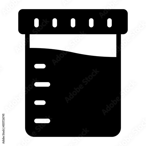 urine test glyph icon