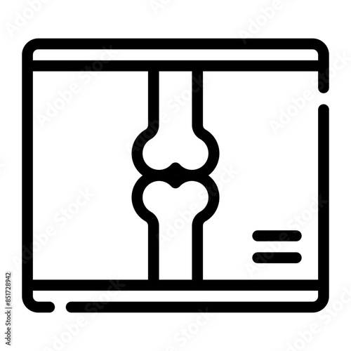 radiography line icon