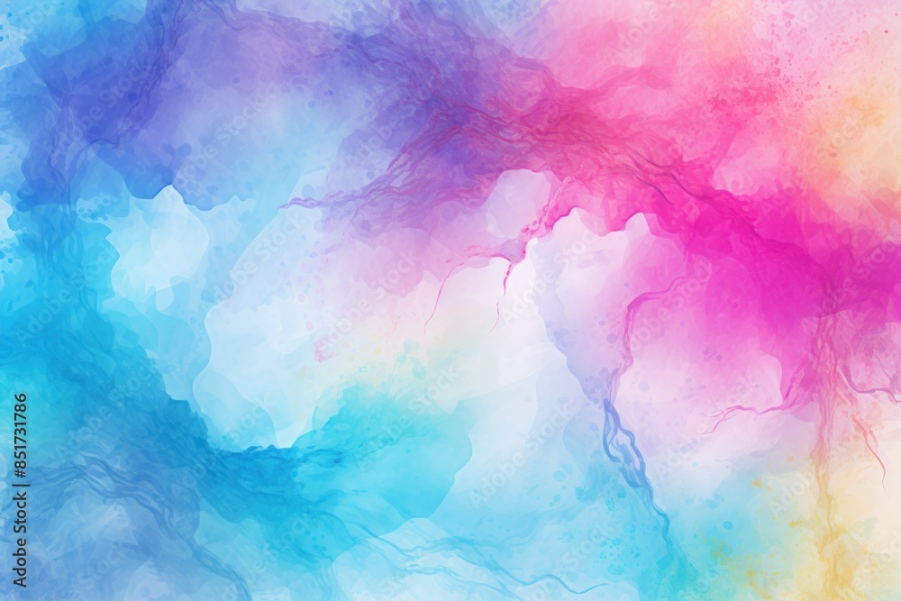 Bright colorful texture background in watercolor painting style.