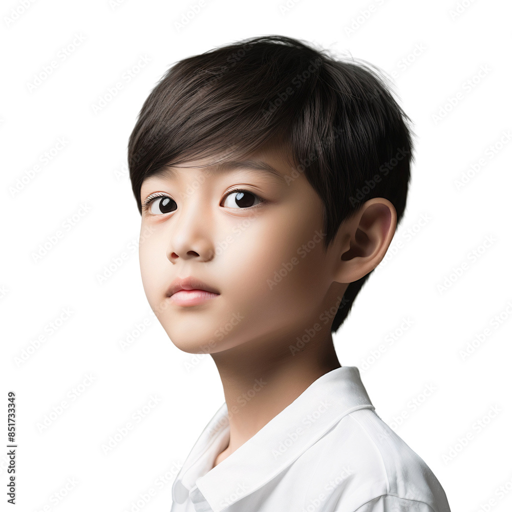 Portrait of Asian little boy isolated on transparent background Portrait of Asian little boy isolated on transparent background