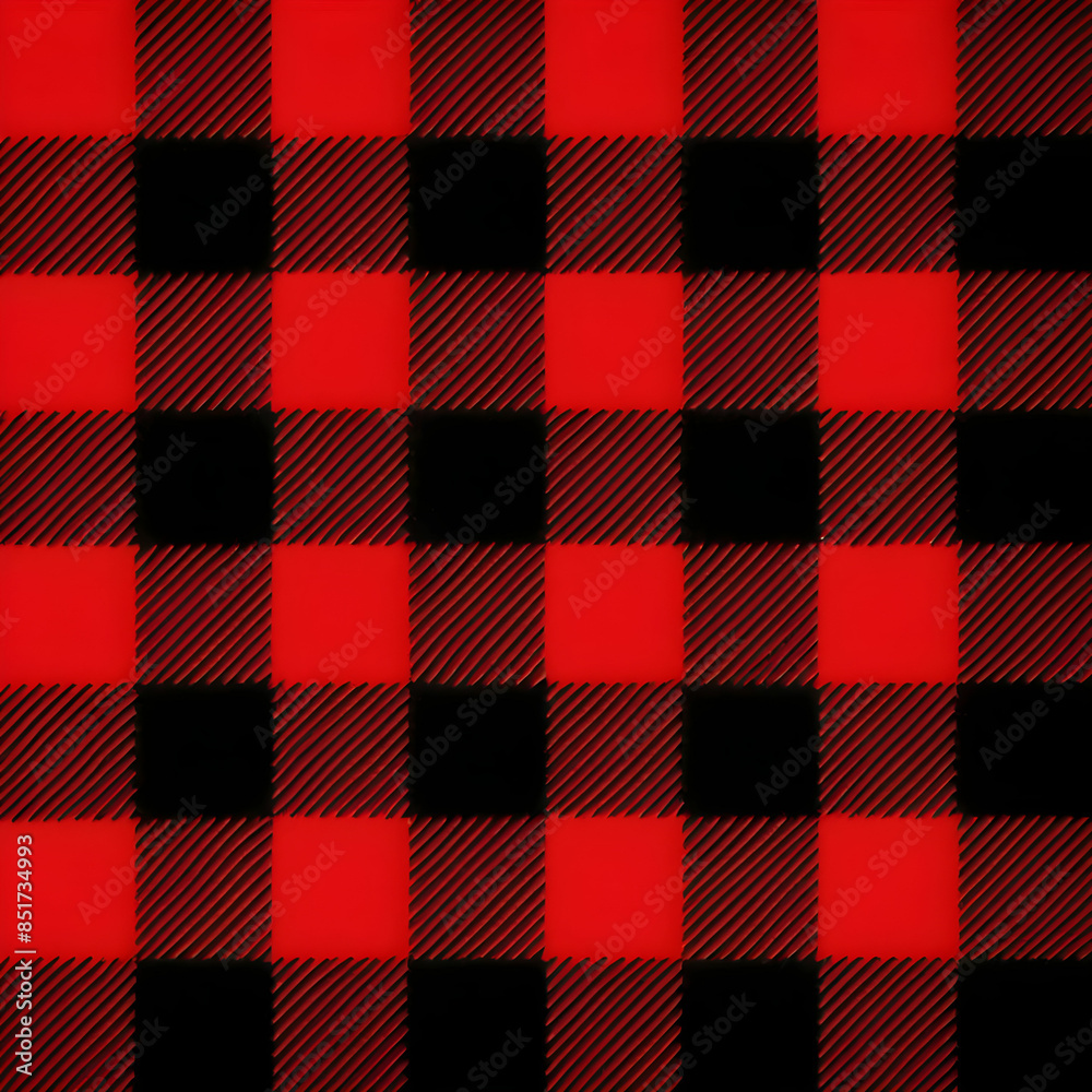 Pano de camisa xadrez vermelho e preto. Estampa de pano xadrez Pano de camisa xadrez vermelho e preto. Estampa de pano xadrez
