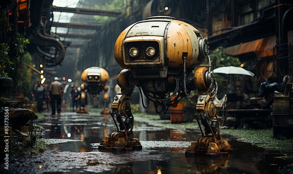 Robots Standing on Wet Street Robots Standing on Wet Street