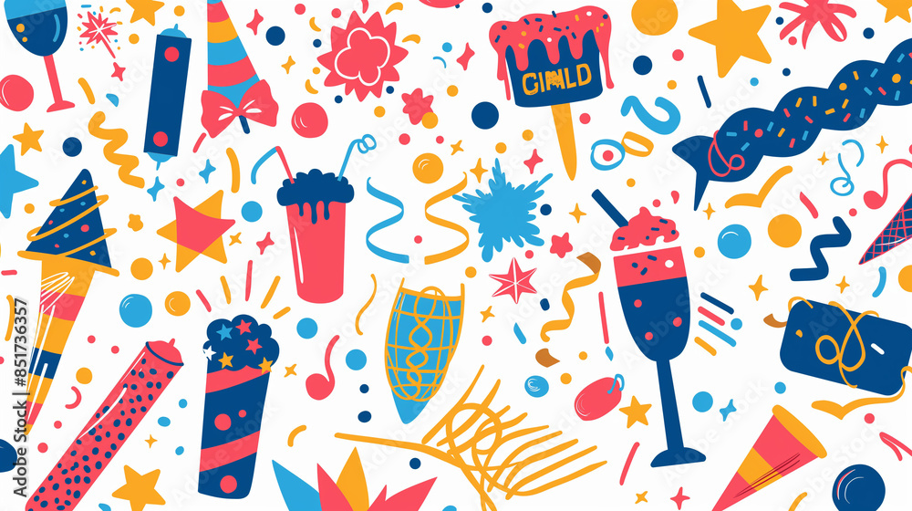Icons Set for Celebrate good times Icons Set for Celebrate good times