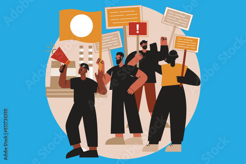 Happy international labor day, vector illustration design, 