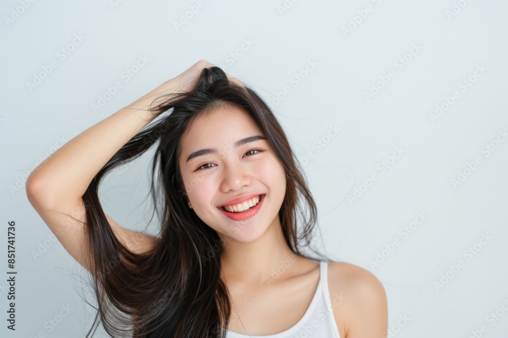 Beautiful young asian woman with clean fresh skin on white background, Face care, Facial treatment, Cosmetology, beauty and spa, Asian women portrait. Beautiful young asian woman with clean fresh skin on white background, Face care, Facial treatment, Cosmetology, beauty and spa, Asian women portrait.