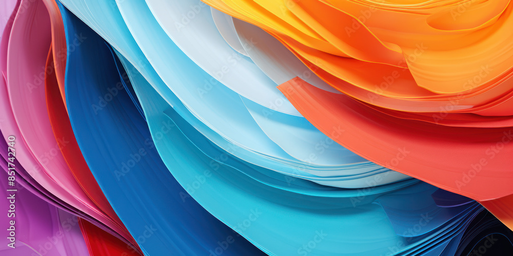 Fototapeta premium Vibrant Abstract Composition Showcasing Pantone Colors