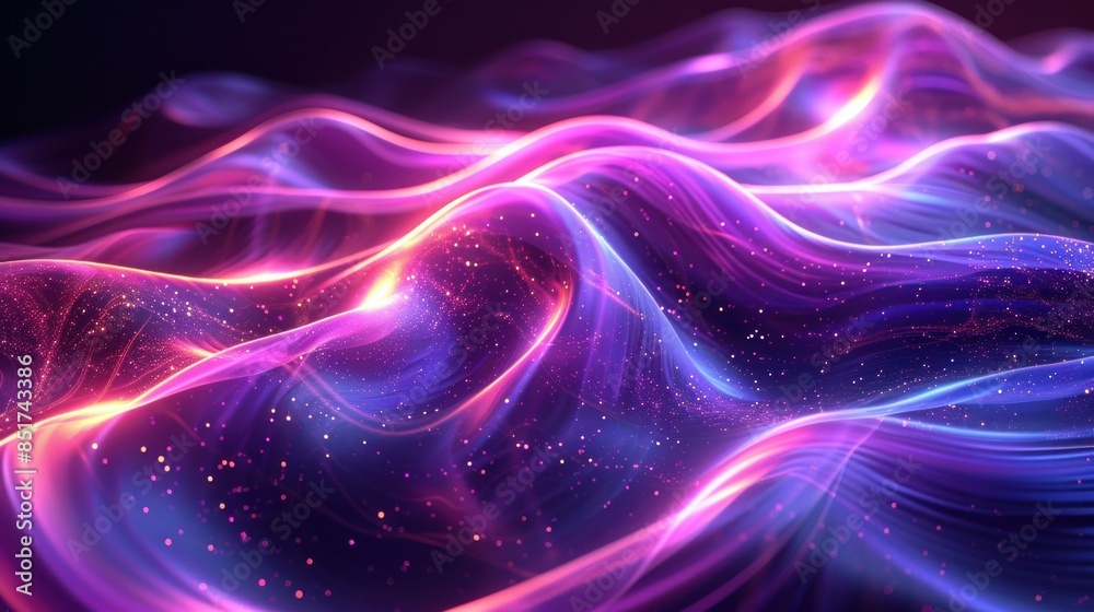 Abstract Purple and Pink Flowing Design Abstract Purple and Pink Flowing Design