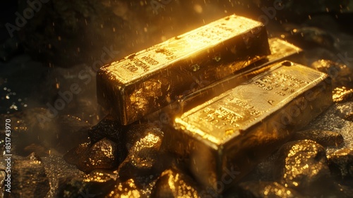 The price of gold depends on the world economy.