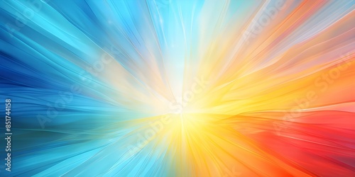 Vibrant abstract banner featuring sunny rays ideal for creative design projects. Concept Abstract Design, Vibrant Colors, Sun Rays, Creative Projects