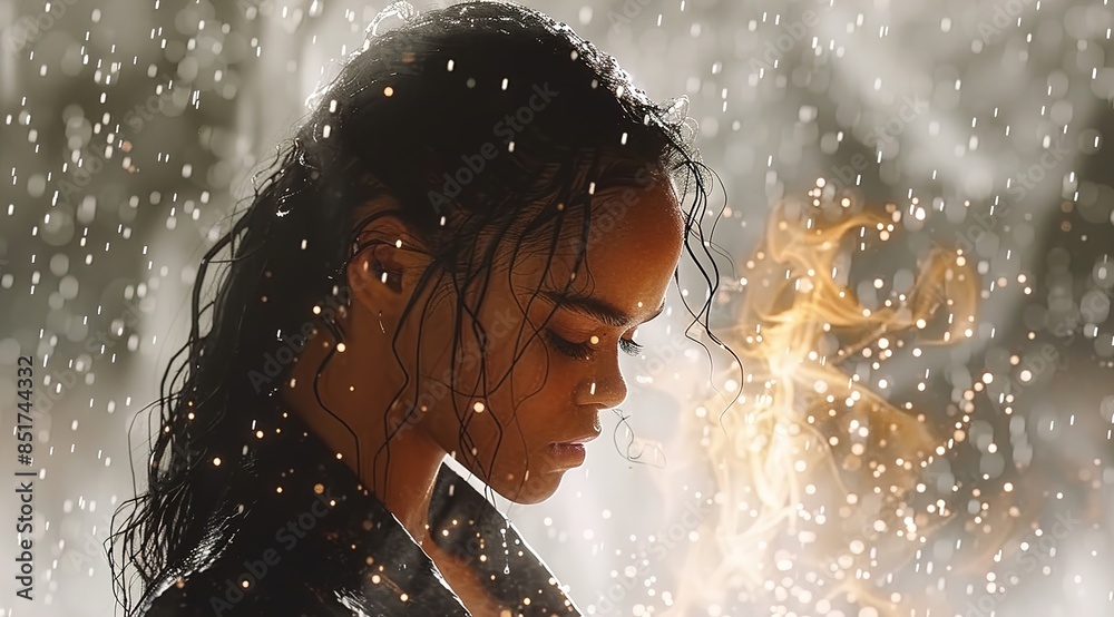 Obraz premium woman in the water