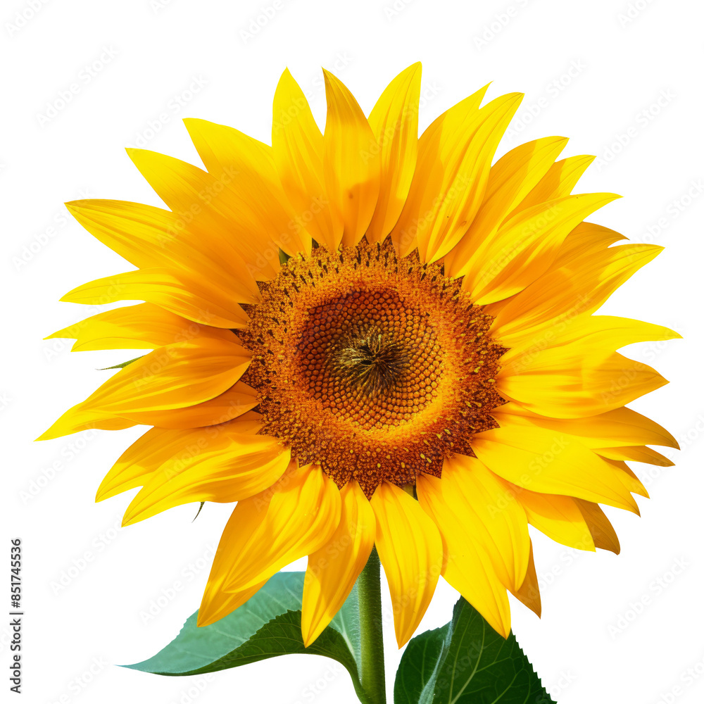Sunflower isolated on white background. Sun symbol. Flowers yellow, agriculture. Seeds and oil. Flat lay, top view Sunflower isolated on white background. Sun symbol. Flowers yellow, agriculture. Seeds and oil. Flat lay, top view