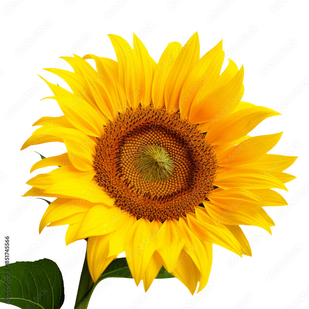 Sunflower isolated on white background. Sun symbol. Flowers yellow, agriculture. Seeds and oil. Flat lay, top view Sunflower isolated on white background. Sun symbol. Flowers yellow, agriculture. Seeds and oil. Flat lay, top view