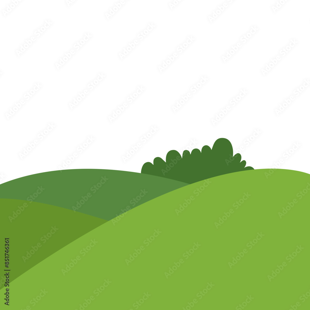 Obraz premium Grass mound Vector Background 