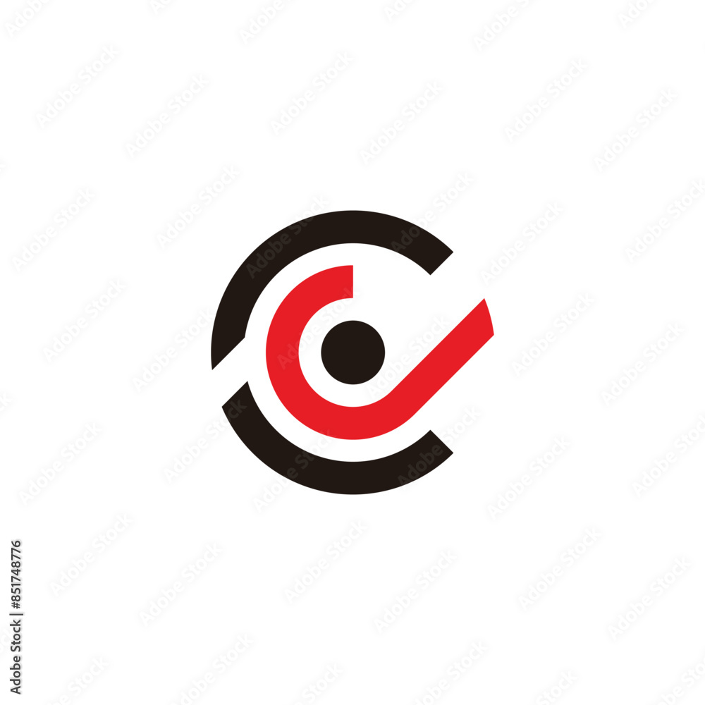 letter cj round rotate logo vector letter cj round rotate logo vector