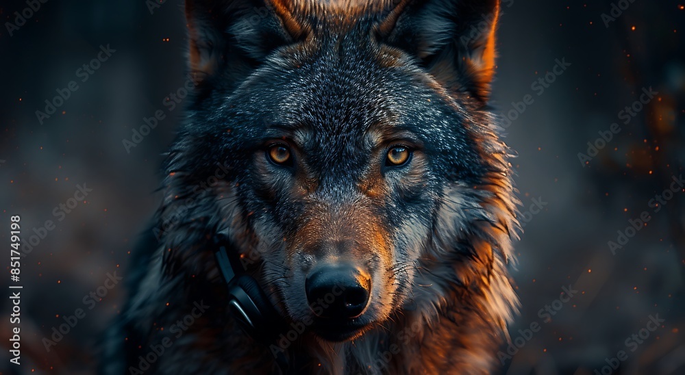 portrait of a wolf portrait of a wolf