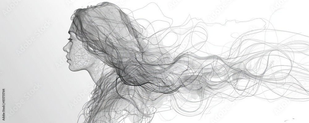 A line drawing that captures the essence of a subject with simple strokes. A line drawing that captures the essence of a subject with simple strokes.