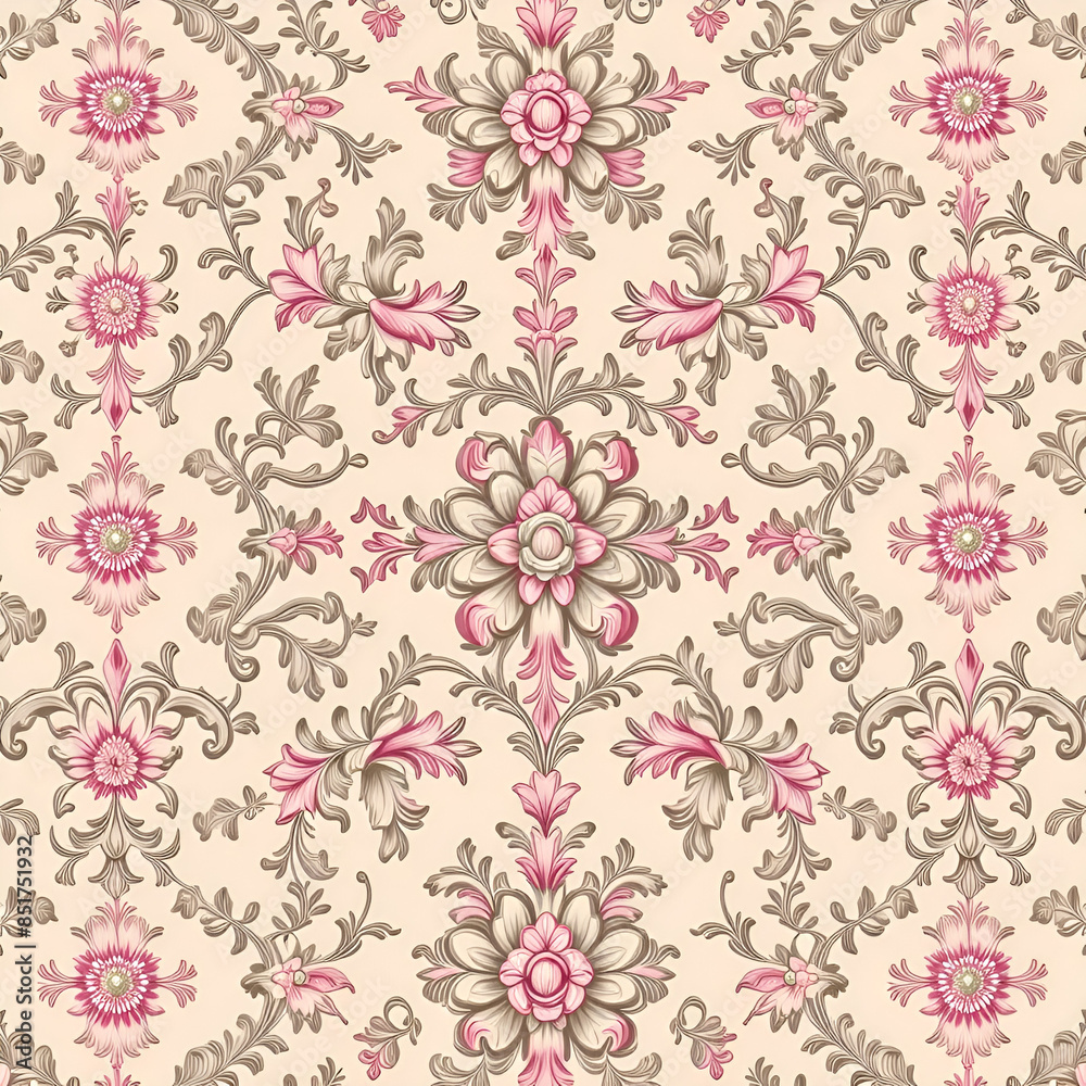 Obraz premium seamless pattern with flowers