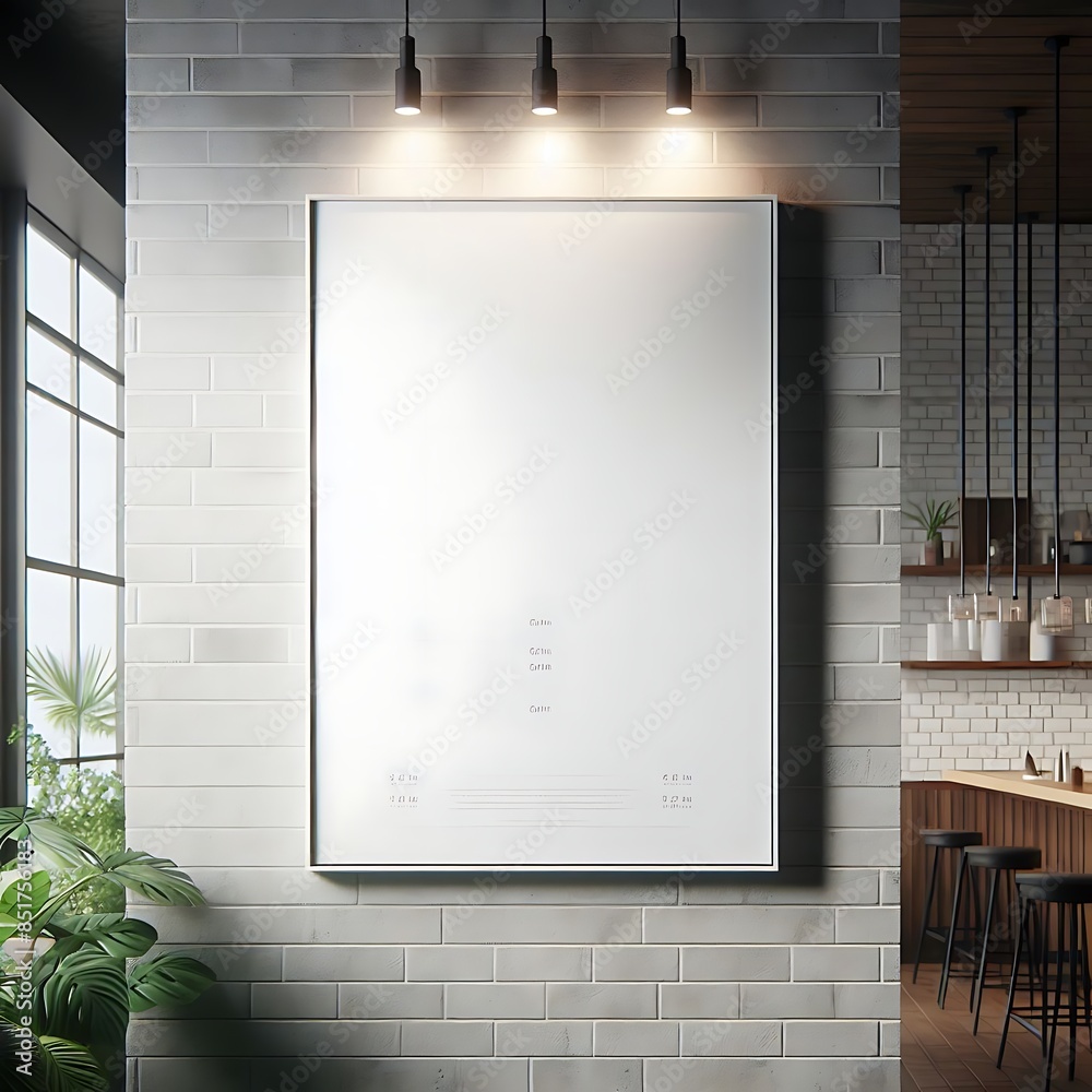 A white poster on a brick wall creative optimized optimized. A white poster on a brick wall creative optimized optimized.