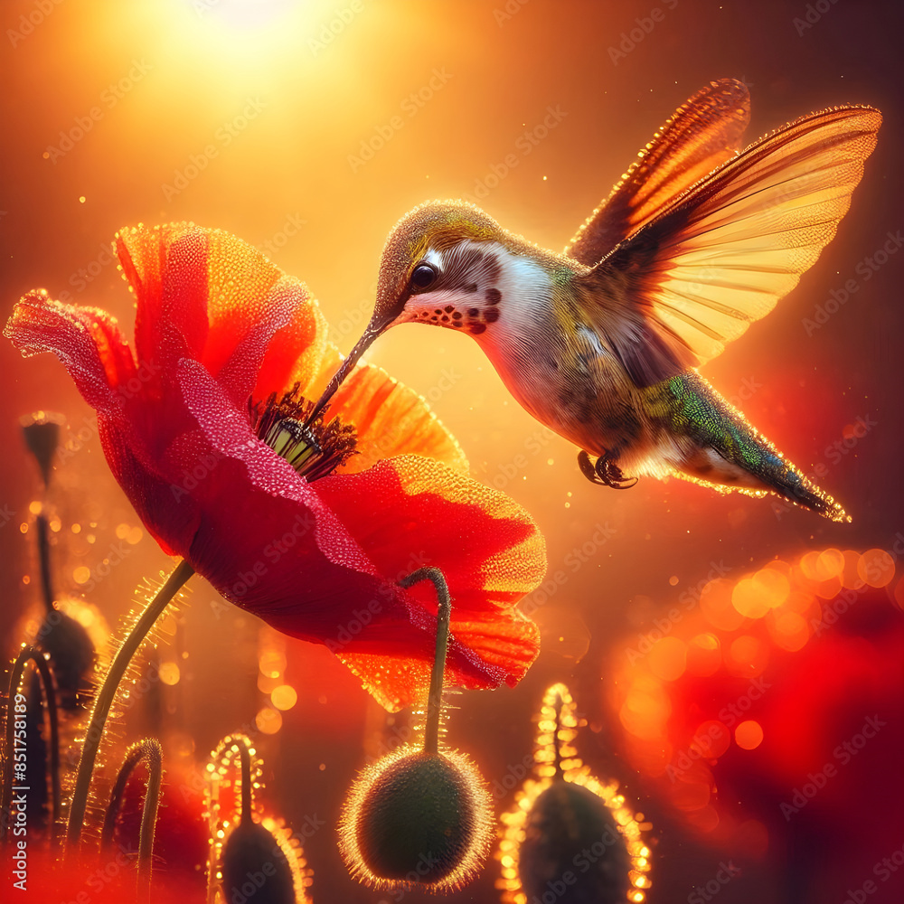 hummingbird and flower hummingbird and flower