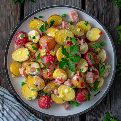 A vibrant Dutch potato sala...