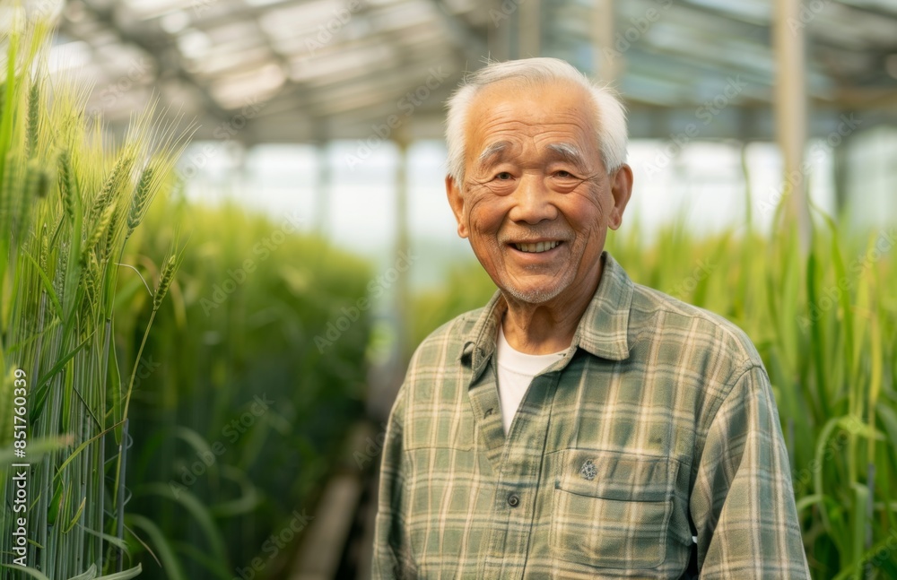 Portrait of an elderly farmer man Portrait of an elderly farmer man