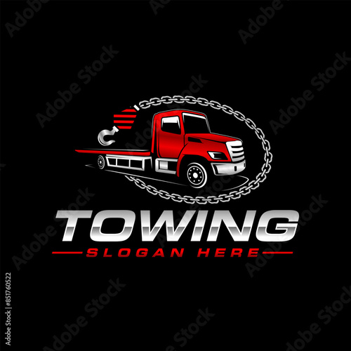 towing car logo template towing Service template