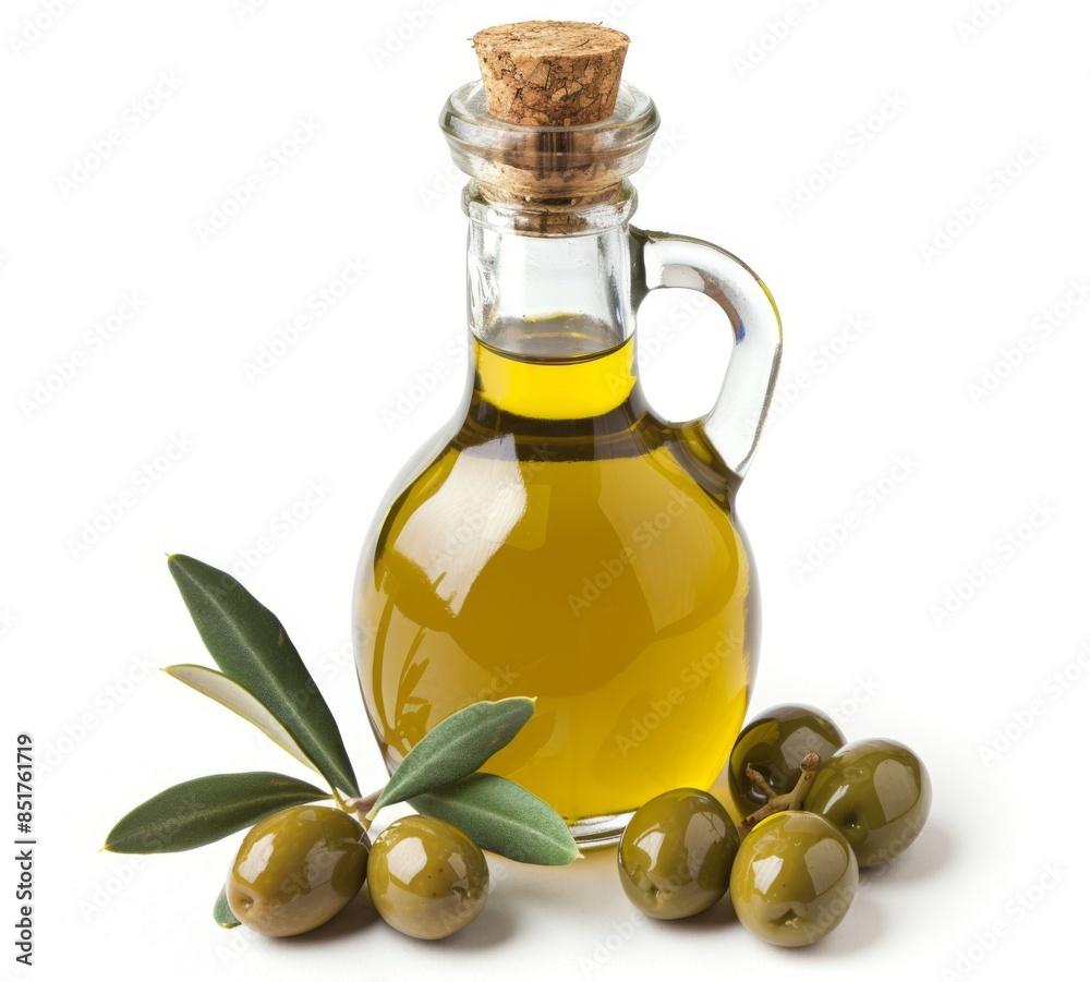 jar of olive and olive essential oils jar of olive and olive essential oils