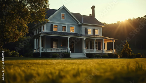A Beautiful House in Nature