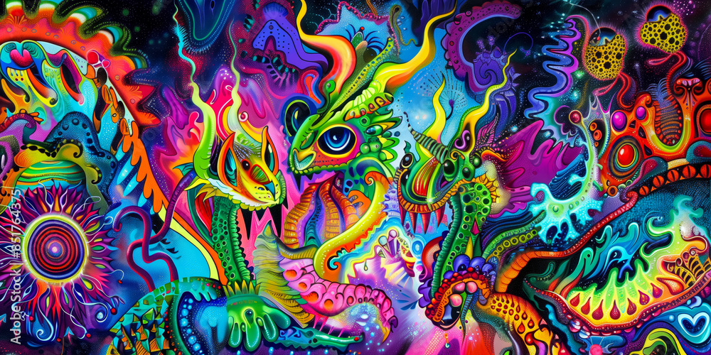 Trippy abstract wallpaper, modern art concept Trippy abstract wallpaper, modern art concept