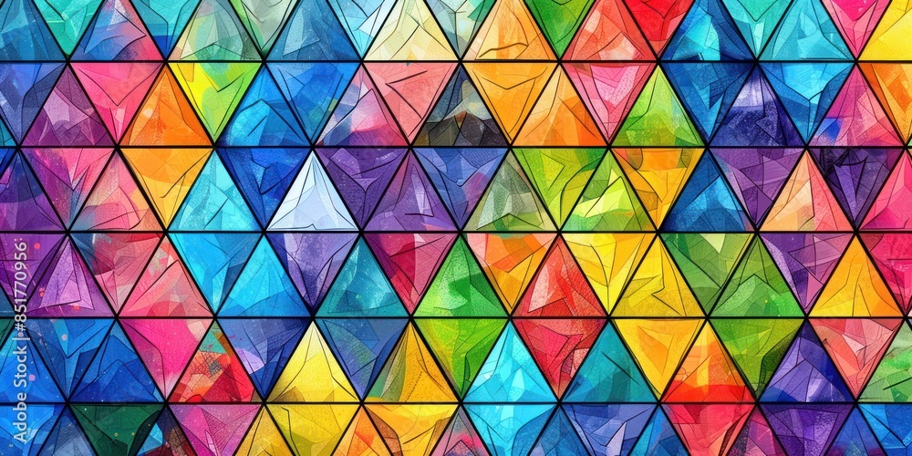 Colorful Triangle Pattern Colorful Triangle Pattern