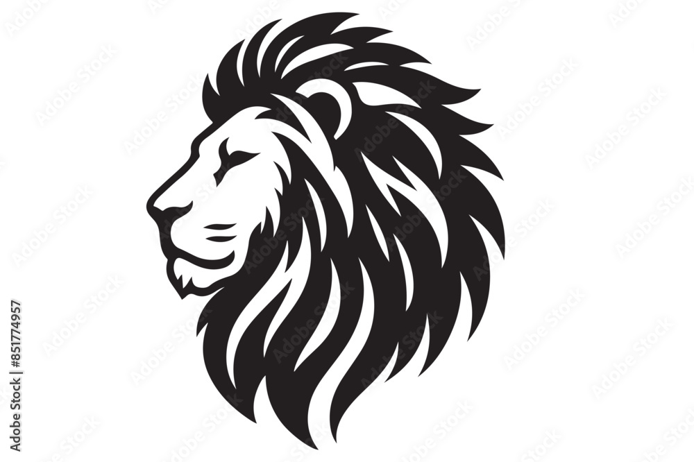 lion head vector silhouette artwork lion head vector silhouette artwork
