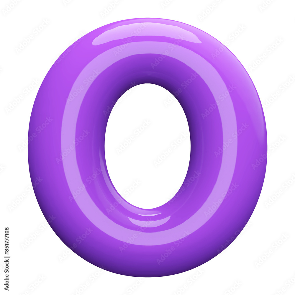Purple 3D Number 0 Purple 3D Number 0
