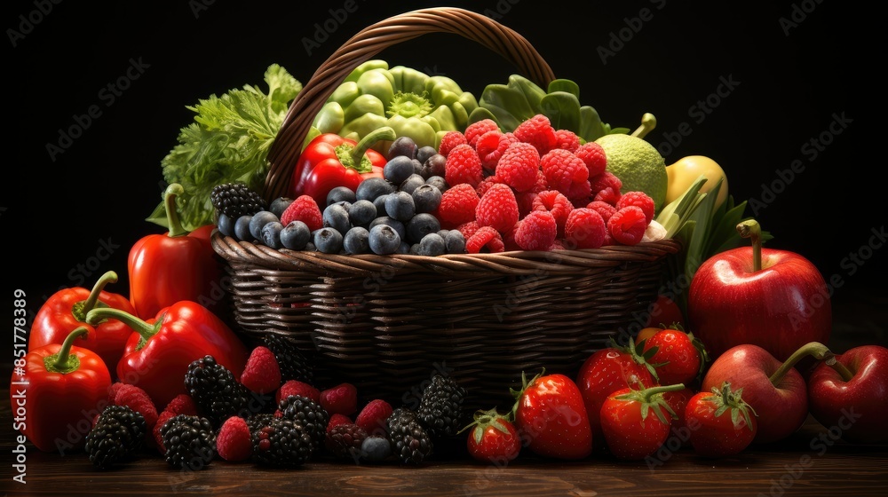 organic vegetables and fruits in wicker basket --no people, text --chaos 10 --ar 16:9 --stylize 750 --v 5.2 Job ID: bd86f69f-f988-4d25-b4a0-591cd2f4c3fa organic vegetables and fruits in wicker basket --no people, text --chaos 10 --ar 16:9 --stylize 750 --v 5.2 Job ID: bd86f69f-f988-4d25-b4a0-591cd2f4c3fa