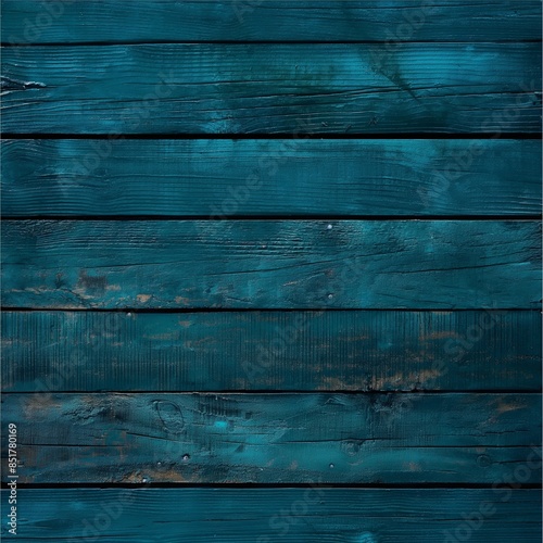 Rustic teal wooden planks background, weathered and textured, cool tones. Suitable Holidays: Independence Day (USA), Thanksgiving