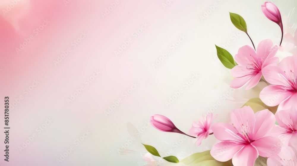 Nature flower background. Cosmos flowers beautiful in the garden. Spring nature freshness and renewal background. Flowering cherry apple tree branch in spring garden with beautiful flower