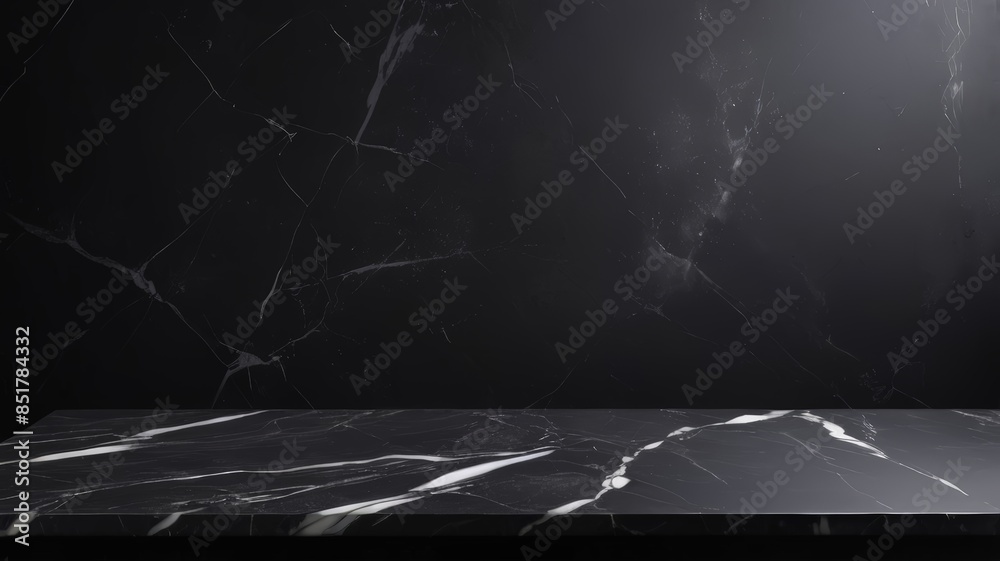 Marble table in dark background. empty grey marble tabletop with dark stone background for product displayed. Marble table in dark background. empty grey marble tabletop with dark stone background for product displayed.