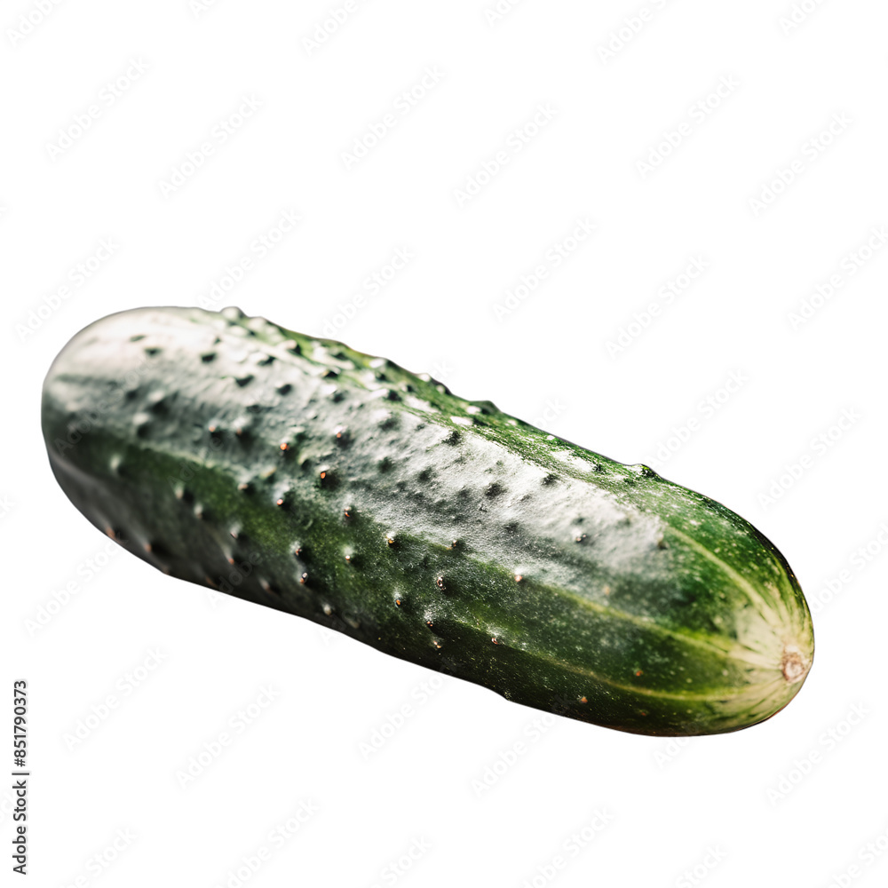 Close-up of a fresh, green cucumber isolated on a white background, perfect for healthy eating or organic food concepts. Close-up of a fresh, green cucumber isolated on a white background, perfect for healthy eating or organic food concepts.