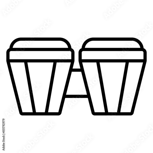 Bongos icon. outline icon