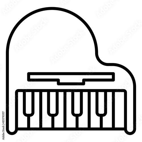 Grand Piano icon. outline icon