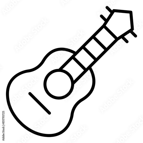 Ukulele icon. outline icon