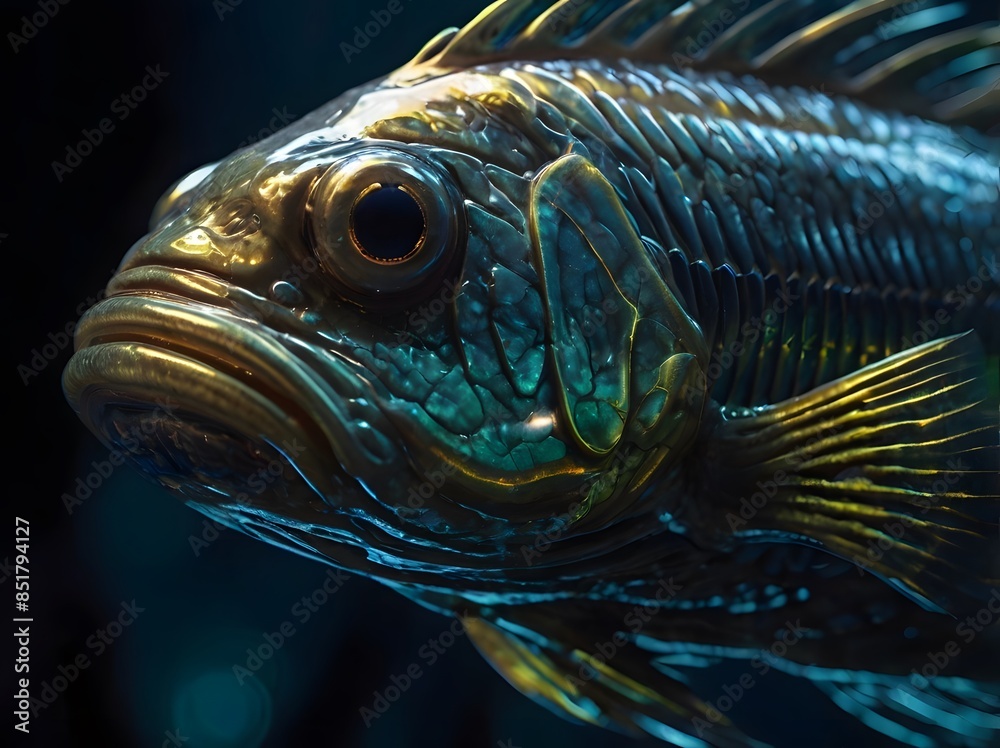 Fototapeta premium close up portrait of a fish