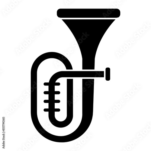 Tuba icon. solid icon