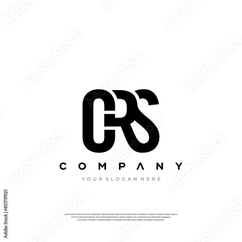 CRS logo. C R S design. White CRS letter. CRS, C R S letter logo design. Initial letter CRS linked circle uppercase monogram logo.