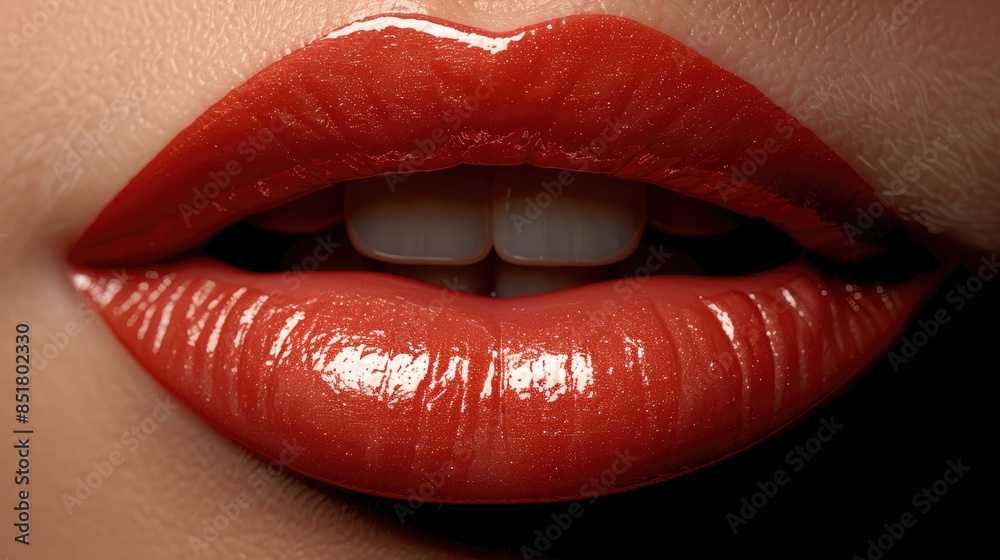 Obraz premium female lips HD 8K wallpaper Stock Photographic Image 