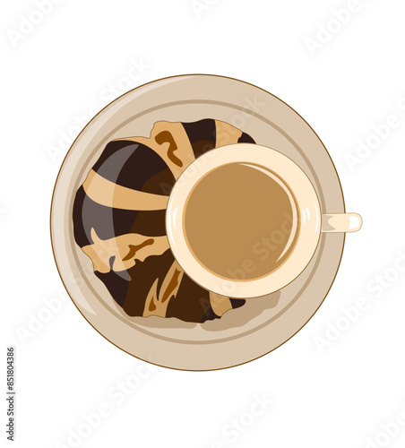 cup of coffee and beans